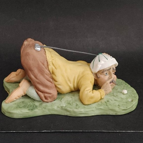 Vintage Arnart Golf Figurine Whimsical Fun Ceramic Statue Taiwan R.O.C. - Picture 2 of 9